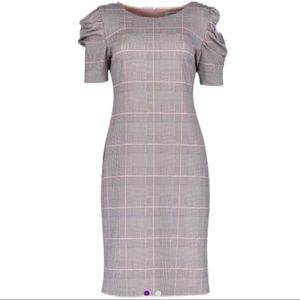 NWT. Shelby & Palmer Women’s Plaid Sheath Dress.